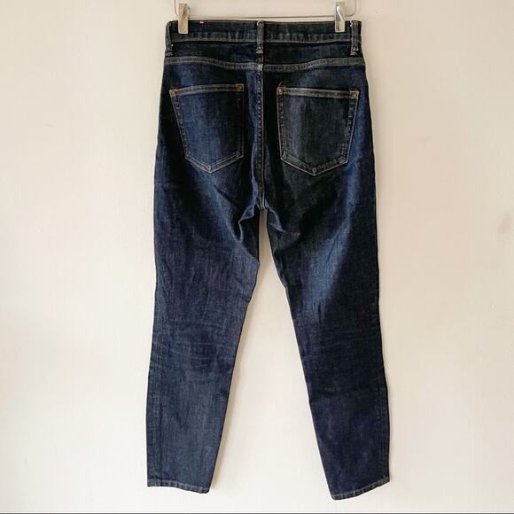 Everlane Jeans Womens 27 Ankle Blue Skinny Mid Rise Dark Wash Classic Preppy - Picture 5 of 13